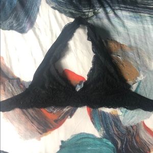 Black lace bralet